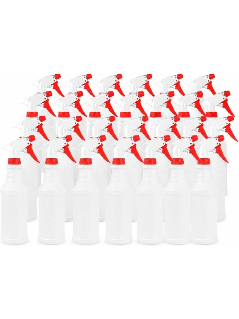 24 Pack 16oz Spray Bottles HDPE Trigger Sprayer Heavy Duty Plastic Nozzle